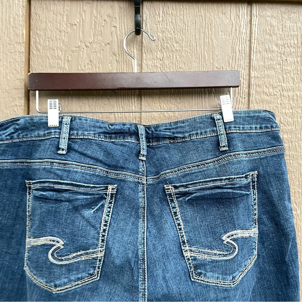 Silver Jeans Women’s Shorts Denim Suki Bermuda Distressed Stretch Plus Size 20 - Picture 5 of 10